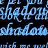 Sam Tsui Shadow Lyric