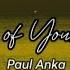 Times Of Your Life Paul Anka Lyric Video