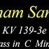 Mozart KV139 3e Credo Et Unam Sanctam Score