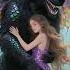 Shadowy Wolf Girl S Mysterious Meeting Under The Waves Mermaid Mermaidlove Aiart Angel Cute