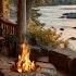 Morning In The Forest Cozy Porch With Soft Campfire Singing Birds And Flowing Water
