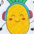 How To Draw A Dancing Pineapple Step By Step Drawing For Kids Shorts Kids