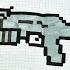 PP BIZON TEC 9 оружие из Блок Страйк Block Strike РИСУНКИ ПО КЛЕТОЧКАМ КАК НАРИСОВАТЬ PIXEL ART