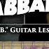 N I B Guitar Lesson Black Sabbath