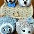 СЕМЬЯ ЕЖЕЙ Handmade вязание Helga вязанныеигрушки Shorts Hedgehog ёжик