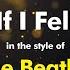 The Beatles If I Fell Only John Lennon Parts Karaoke Version From Zoom Karaoke