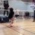Maya Harris Brynn Shankle Working Together In Volleyball