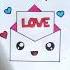 Cute Envelope Drawing Love Letter Drawing Easy Shorts