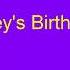 Joey S Birthday