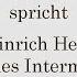 Heinrich Heine Lyrisches Intermezzo 9 Auf Flügeln Des Gesanges