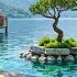 Chill Jazz Café With Lake View Peaceful Waterfall Jazz For Study And Mood