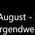 Endlich August Ich Will Nicht Irgendwer Sein