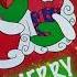 Merry Christmas Coloring Book Christmas Art Gift Drawing Xmas