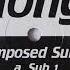 Decomposed Subsonic Sub 1