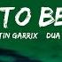 Martin Garrix Dua Lipa Scared To Be Lonely Lyrics