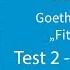 Arena A2 Test 2 Hören Teil 2 Prüfungsvorbereitung Goethe Zertifikat A2