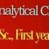 Commissionerate Of Collegiate Education Analytical Chemistry 1st Year 1st Sem Manatv Live