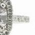 Round Brilliant Halo With Scallop Set Diamonds Engagement Ring ER 1289