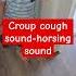 Croup Cough Sound Is Different From Normal Cough Like Horsing Noise Shorts Croup Cough Steriods