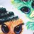 TIME LAPSE Learn How To Paint SNOWY OSTRICHES With Acrylic Animal Portrait Step By Step Tutorial