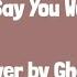Say You Won T Let Go Cover By Ghea Indrawari