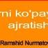 Ko Phadlarni Ko Paytuvchilarga Ajratish