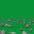 Green Screen Rock Floating Up And Spining Effect