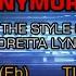 Loretta Lynn I Can T Feel You Anymore Karaoke