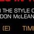 Don McLean Castles In The Air Karaoke