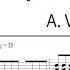 Winter 1st Movement Four Seasons Vivaldi Fingerstyle Guitar Score TAB