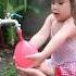 Baby Playing With Bubbles Baby Balloon Shorts