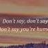 The Chainsmokers Don T Say Feat Emily Warren Lyric Video