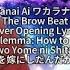 An Archdemon S Dilemma How To Love Your Elf Bride Wakaranai Ai The Brow Beat Cover OP Lyrics