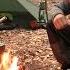 Solo Overnight Camping Tipi Tarp Shelter Campfire Grill Cooking Knife Work