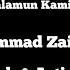 Salamun Salamun Kamiskil Khitam Lirik Arab Artinya Voc Muhammad Zaini Al Amin