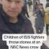 PART 2 Children Of ISIS Fighters Throw Stones At An NBC News Crew
