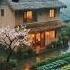 Rainy Village Evening Peaceful Life In A Cozy Countryside House