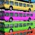 Mixed Rainbow Colour Cars Buses Fall Crash 7 BeamNG Drive