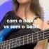 Olha A Diferença Do Baixo Na Música Bassguitar Basscover Bass Shorts Guitar