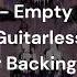 Death Empty Words Guitarless Guitar Backing Track